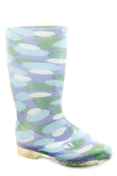 Сапоги . Артикул: OV Резина синий горох