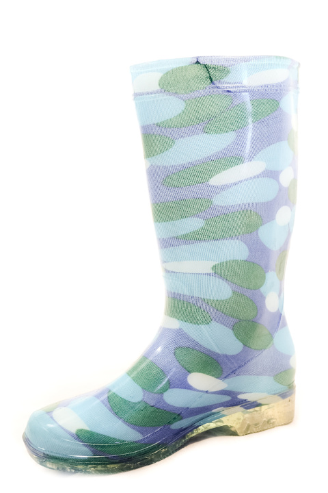 Сапоги . Артикул: OV Резина синий горох