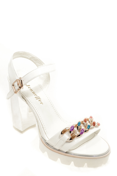Босоножки Jenneffer. Артикул: ARZ Jennefer X365-M6115-1 white