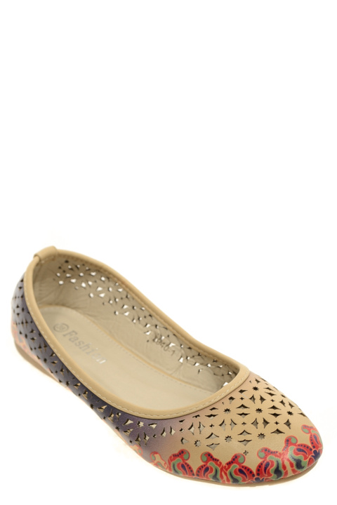 Балетки . Артикул: ARZ Fashion 3940-1 беж
