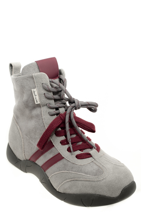 Ботинки Klasiya. Артикул: Klasiya 2835-1T-H1-R gray red